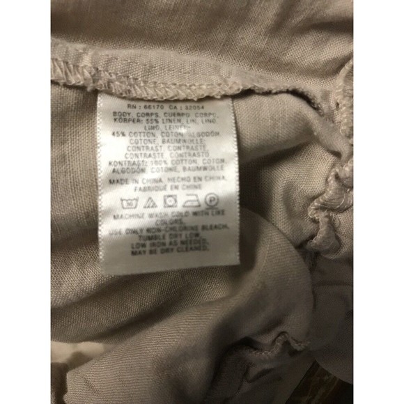 Anthropologie Hei Hei Women's Jacket Taupe Camo Crop Linen Size XSP NWT - Picture 12 of 12